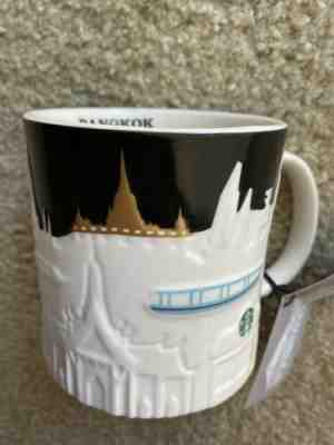 Starbucks Black Relief Mug Bangkok Thailand Cup  - Sold on eBay Jan, 25th 2020 for $25.00