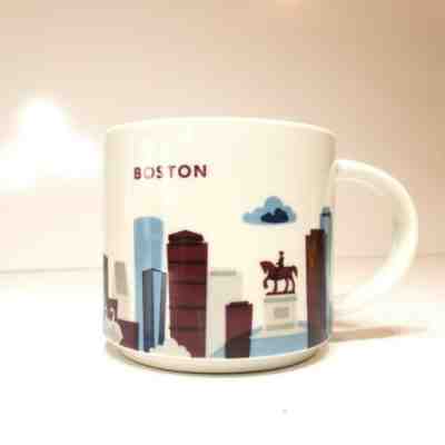 Starbucks Boston YOU ARE HERE Coffee Mug Cup 14 Oz YAH FREE SHIPPING - Sold on eBay Jan, 25th 2020 for $23.50