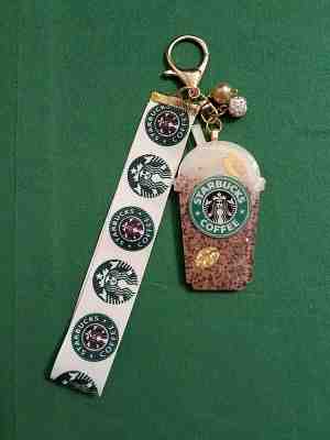 STARBUCKS Logo Keychain Frappuccino Cup w/ Green Logo Siren Mermaid, HTF - Sold on eBay Jan, 25th 2020 for $16.95