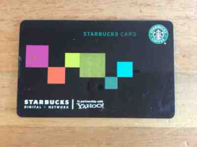Starbucks Coffee Yahoo Digital Network Branded Gift Card 2010 Techie OLD LOGO - Sold on eBay Jan, 25th 2020 for $39.50