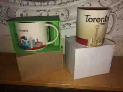 (2) MIB - Starbucks Global Icon & You Are Here Toronto Canada Coffee Mug 16 oz. - Sold on eBay Jan, 25th 2020 for $59.99