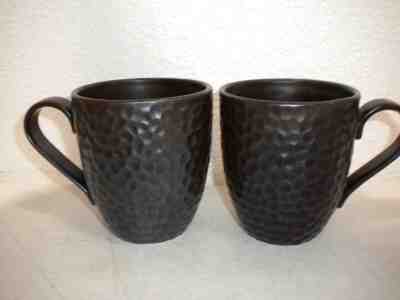 2007 Starbucks BROWN Textured Dimple Pebble 15 oz Coffee Mugs ~ Set of 2 Cups - Sold on eBay Jan, 25th 2020 for $29.95