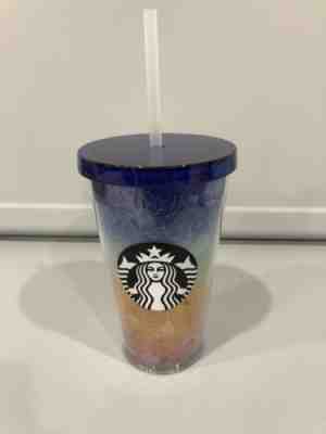 NEW Starbucks 2019 Summer Tumbler Cold Cup Cactus Floral Blue Yellow 16 oz - Sold on eBay Jan, 25th 2020 for $25.00
