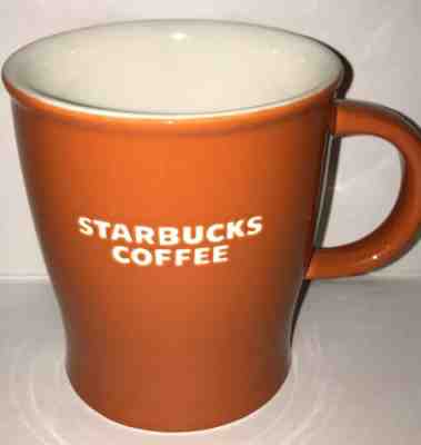 Starbucks Burnt Orange Embossed Coffee Cup Mug    New Bone China - Sold on eBay Jan, 24th 2020 for $19.50
