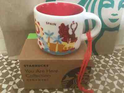 Starbucks City Mug Ornament, SPAIN, «YOU ARE HERE» Collection, SKU Code, 2 oz. - Sold on eBay Jan, 24th 2020 for $34.95