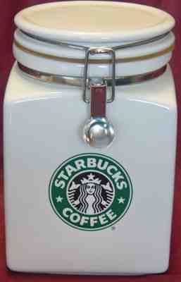 STARBUCKS BEEHOUSE JAPAN  8" WHITE CANISTER SIREN  - Sold on eBay Jan, 24th 2020 for $24.99