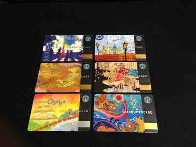 Starbucks Japan 6 Cities Old Logo Complete Set Tokyo Osaka Kyoto Okinawa etc. - Sold on eBay Jan, 24th 2020 for $99.99