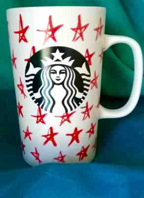 STARBUCKS Red Star COFFEE MUG Siren Mermaid Logo CERAMIC 16oz 2014 - Sold on eBay Jan, 24th 2020 for $23.80