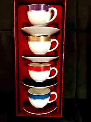 NEW! 2006 Starbucks HOLIDAY CHRISTMAS 8pc SET Cups & Saucers DEMITASSE ESPRESSO - Sold on eBay Jan, 24th 2020 for $15.00