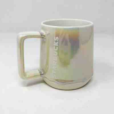 Starbucks Holiday Iridescent Drip Glaze 12oz Mug Christmas Limited Edition White - Sold on eBay Jan, 24th 2020 for $24.95