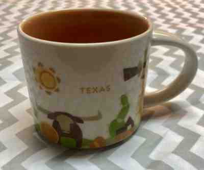 Starbucks Texas “You Are Here”Coffee Mug Cup 14 Oz Collection 2015 - Sold on eBay Jan, 24th 2020 for $17.00