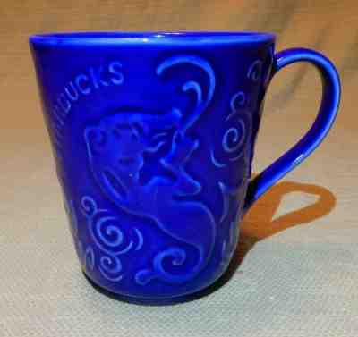 Awesome Starbucks Original collectible cobalt blue Siren Mermaid coffee mug cup - Sold on eBay Jan, 24th 2020 for $18.00