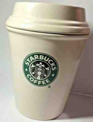 Bed Bath Beyond STARBUCKS CANISTER Ceramic To Go Cup Cookie Jar 2010 - Sold on eBay Jan, 24th 2020 for $15.00