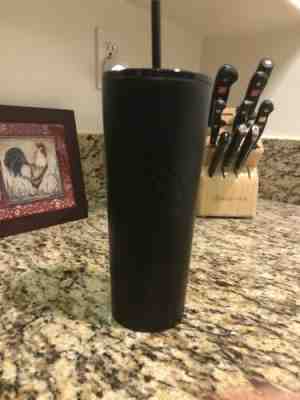 New 2019 Starbucks Stainless Steel Matte Black Cold Cup Tumbler Mug 24 oz - Sold on eBay Jan, 24th 2020 for $25.00