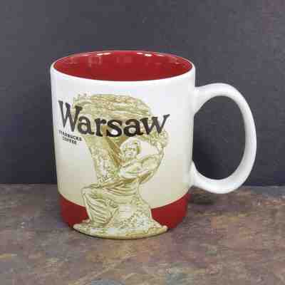 Starbucks Warsaw Poland Coffee Mug 2015 Collector Series Red Inside - Sold on eBay Jan, 22nd 2020 for $24.99