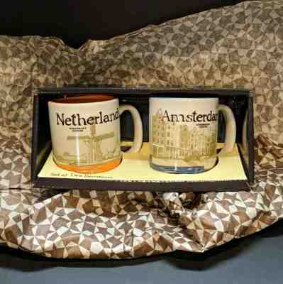 Starbucks AMSTERDAM NETHERLAND Demitasse Mugs Mini NEW 2 total 3 oz - Sold on eBay Jan, 22nd 2020 for $34.99