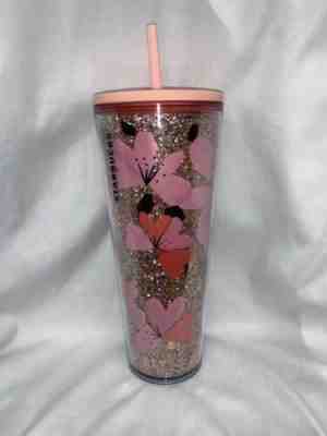 STARBUCKS VALENTINES 2020 TUMBLER HEARTS 24 OZ IN HAND! Limited Edition - Sold on eBay Jan, 22nd 2020 for $30.00