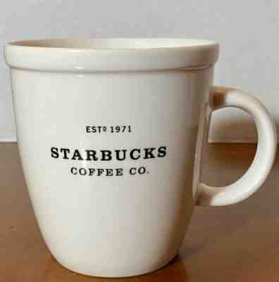 2001 Starbucks Coffee Co. Barista Classic White Abbey Cup Mug VTG Est 1971 - Sold on eBay Jan, 22nd 2020 for $18.99