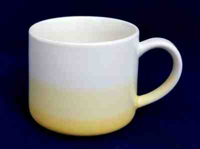 Starbucks 2014 OMBRE Dipped YELLOW & White 10 oz Ceramic COFFEE MUG Cup NEW - Sold on eBay Jan, 22nd 2020 for $15.95