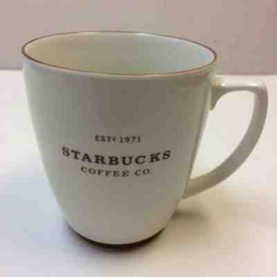 Starbucks Coffee Mug Est 1971 Brown White 2008 Large 18oz Abbey Logo • VGUC? - Sold on eBay Jan, 21st 2020 for $19.95