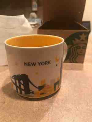 NEW NIB Starbucks You Are Here Collection YAH 14oz New York City Mug In Box 2013 - Sold on eBay Jan, 21st 2020 for $28.00