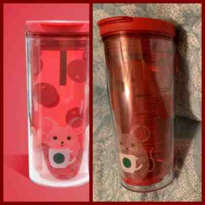 2020 STARBUCKS YEAR OF THE RAT TUMBLER LUNER NEW YEAR 12oz TARGET EXCLUSIVE RED - Sold on eBay Jan, 26th 2020 for $22.50