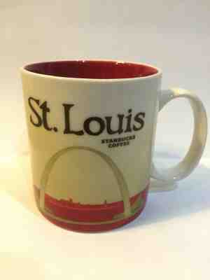 Starbucks St Louis Global Icon Mug 16 ounce 2012 Red Interior New - Sold on eBay Jan, 26th 2020 for $19.99