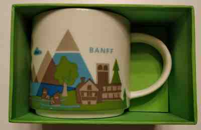 Starbucks You Are Here Mug with Box/Sticker - Banff - Sold on eBay Jan, 26th 2020 for $15.50