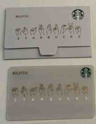 Starbucks Malaysia EXCLUSIVE Card Signing Store LIMITED EDITION Sign Language - Sold on eBay Jan, 26th 2020 for $20.00