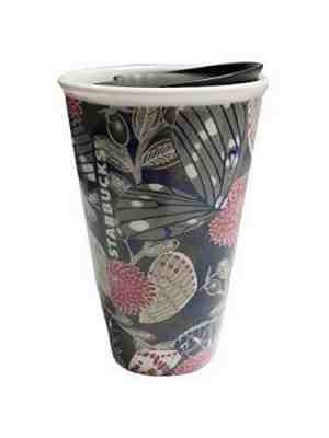 Starbucks 2019 Fall Butterfly Double Wall Ceramic Traveler Mug Tumbler Limited - Sold on eBay Jan, 26th 2020 for $33.00
