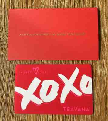 Starbucks card Teavana 2015 Valentine with sleeve, NEW - Sold on eBay Jan, 26th 2020 for $37.00