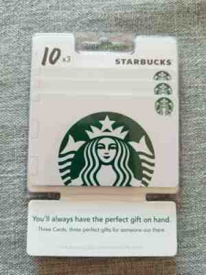 Starbucks Gift Card $30 (3x $10 ) - Sold on eBay Jan, 26th 2020 for $21.00