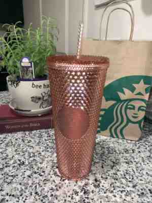  RARE  (1) Starbucks Pink Iridescent Holographic Diamond 24oz Cold Cup - Sold on eBay Jan, 26th 2020 for $50.00