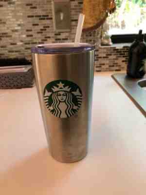 STARBUCKS 20oz Stainless Steel Vacuum Tumbler Silver, NEW Pre-owned - Sold on eBay Jan, 26th 2020 for $25.00