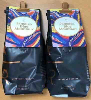 Starbucks Reserve Coffee 2 Bags JAMAICA BLUE MOUNTAIN, 2 x 8.8oz/250g Whole Bean