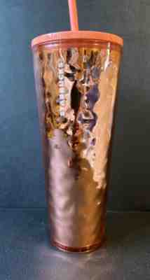 Starbucks Rose Gold Pink Mirror Reflective 2019 Holiday Venti Tumbler 24oz Cup - Sold on eBay Jan, 26th 2020 for $23.95