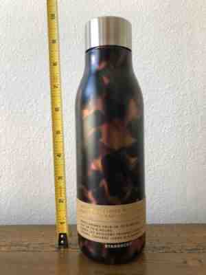 Starbucks Stainless Brown Black Tortoise Matte Water Bottle Twist Cap 20oz NEW - Sold on eBay Jan, 26th 2020 for $34.75
