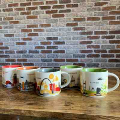 Starbucks “You Are Here” Coffee Mugs: The Midwest (Lot Of 5) - Sold on eBay Jan, 26th 2020 for $39.00