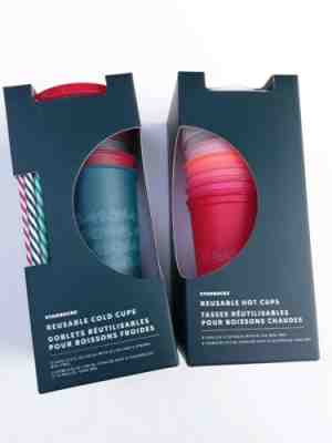 Starbucks Reusable Christmas Cups 2019 HOT & COLD - Sold on eBay Jan, 26th 2020 for $18.50