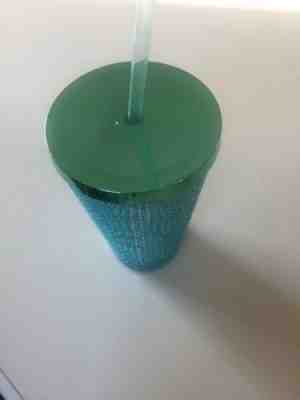 Starbucks Grande16oz Acrylic Iridescent Teal Green Blue Studded Cold Cup Tumbler - Sold on eBay Jan, 26th 2020 for $18.93
