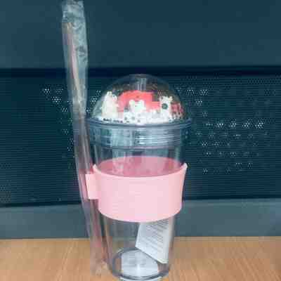 Starbucks 2020 Zodiac Pink Rat Year Fun Glod Glitter Cold Cup 16 oz. Thailand - Sold on eBay Jan, 26th 2020 for $25.59