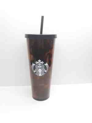 STARBUCKS 24oz. Tortoise Shell Tumbler Black Brown 2019  *unused* - Sold on eBay Jan, 26th 2020 for $29.69