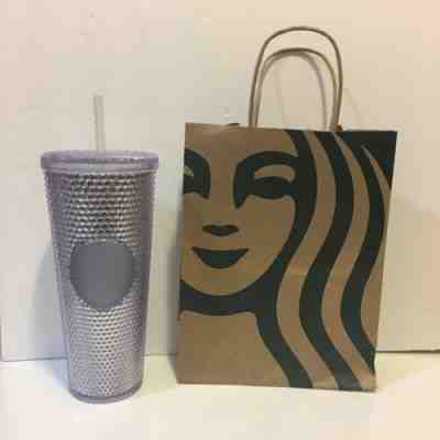 Starbucks 2019 BLING PLATINUM Studded Tumbler Venti 24oz Holiday FREE SHIP - Sold on eBay Jan, 26th 2020 for $29.98
