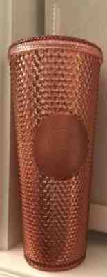 Starbucks Pink Rose Gold Sparkle Summer 2019 Iridescent Jeweled 24oz Tumbler Cup - Sold on eBay Jan, 26th 2020 for $79.99