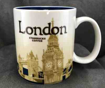 Starbucks Mug Coffee Cup LONDON City Collector Series 2011 Blue Glaze 16 oz Nice - Sold on eBay Jan, 26th 2020 for $22.47