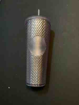 NEW STARBUCKS 2019 Silver Platinum Studded Cup Tumbler WINTER HOLIDAY EDITION 24 - Sold on eBay Jan, 26th 2020 for $27.97