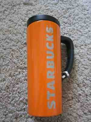  STARBUCKS Orange STAINLESS STEEL TRAVEL COFFEE PRESS 16 OZ w/ Detachable Grip - Sold on eBay Jan, 26th 2020 for $22.99
