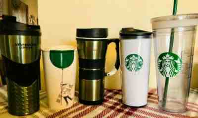 Lot of 5 Starbucks Mugs All Have Lids* 3 new 2 Barely Used* Great price!  - Sold on eBay Jan, 26th 2020 for $39.99