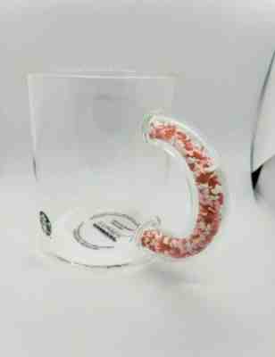 IN HAND 2020 Starbucks Confetti Hearts Handle Glass Mug Valentines - Sold on eBay Jan, 26th 2020 for $16.00