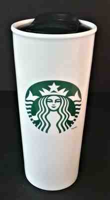 Starbucks Double Wall Ceramic Tall Travel Tumbler 16Oz  2014 Logo Siren Mermaid - Sold on eBay Jan, 25th 2020 for $18.00